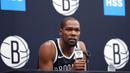 Pihak Brooklyn Nets sendiri memastikan bahwa empat punggawanya, termasuk Durant, dinyatakan positif terjangkit COVID-19. (AFP/Mike Lawrie)
