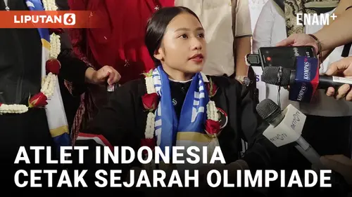 VIDEO: Cetak Sejarah di Olimpiade Paris 2024, Rifda Irfanaluthfi Akhirnya Tiba di Indonesia