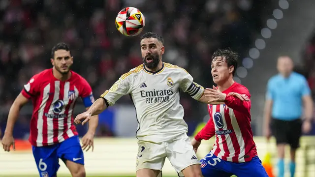 Foto: Momen Dramatis saat Dani Carvajal Bawa Real Madrid Menang di Menit Injury Time, Los Blancos Mendekat ke Puncak Klasemen LaLiga