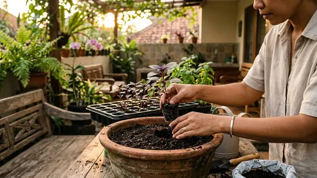 Memindahkan Bibit ke Pot atau Lahan