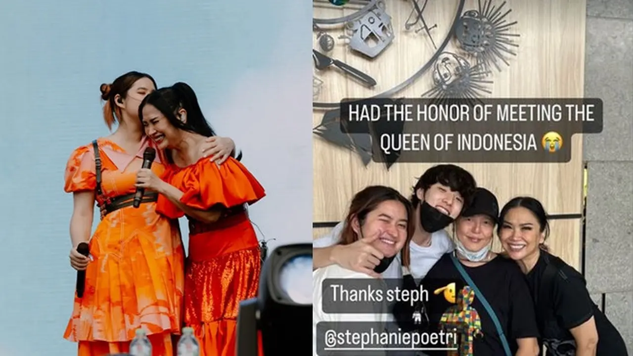 6 Momen Kebersamaan Stephanie Poetri dan Titi DJ, Lepas Rindu dan Manggung Bareng