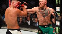 Conor McGregor diharapkan melawan Nate Diaz dalam laga perdana kembali ke panggung UFC setelah pertarungan tinju melawan Floyd Mayweather. (dok. Express)