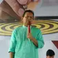 Ketua KEIN Soetrisno Bachir mengaku masih setia mendukung Jokowi untuk terpilih kembali menjadi Presiden RI periode kedua. Foto (Liputan6.com / Panji Prayitno)