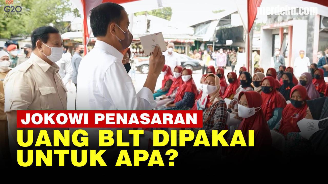 VIDEO: Canda Jokowi dan Prabowo ke Emak-Emak, Duit BLT Buat Beli HP, ya?