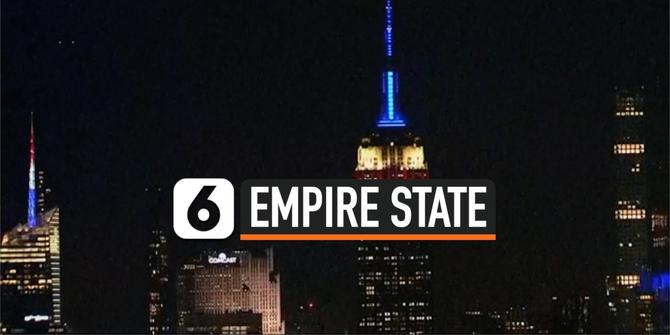VIDEO: Warna-Warni di Puncak Empire State New York, Ada Apa?