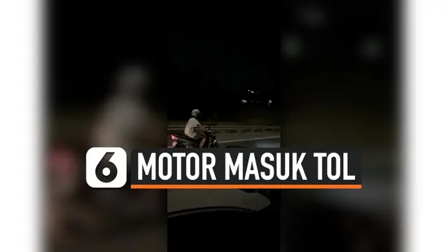 VIDEO: Mabuk, Pengendara Motor Melintas di Tol JORR