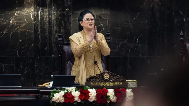 Penampilan Iriana Jokowi, Wury Estu, dan Puan Maharani di Sidang Tahunan 2024