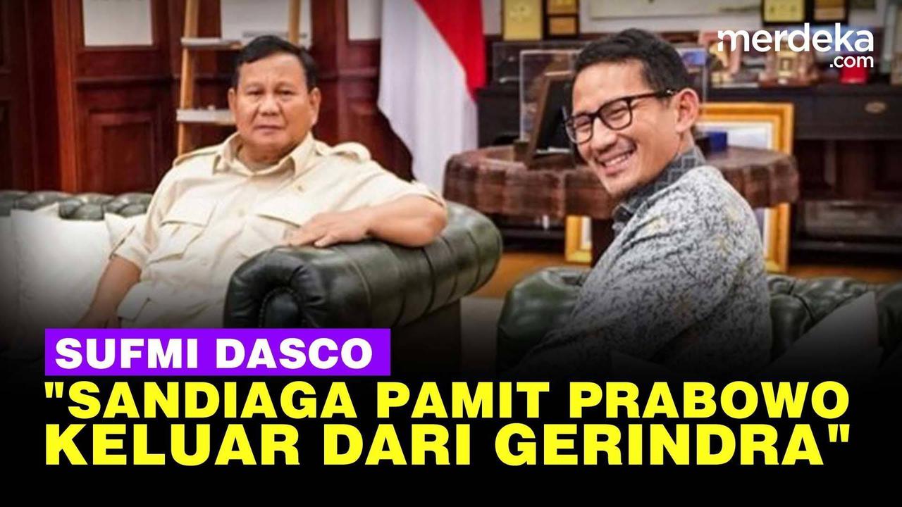 VIDEO: Bertemu Prabowo, Sandiaga Pamit Keluar dari Gerindra