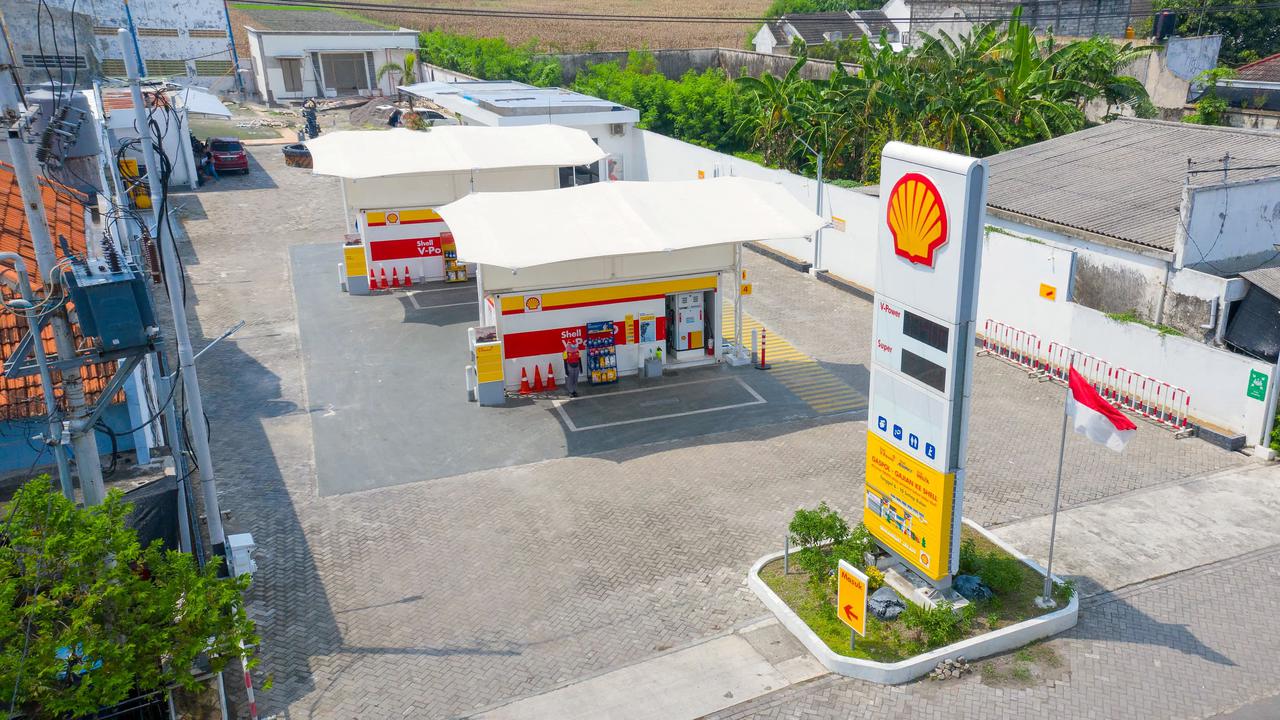 SPBU Shell Modular komersial pertama di Indonesia, terletak di Jombang, Jawa Timur. (Dok Shell)