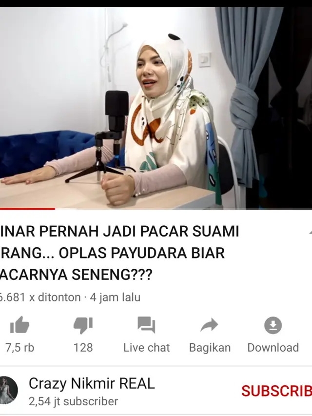 Unggahan Nikita Mirzani. (Foto: YouTube Crazy Nikmir REAL))