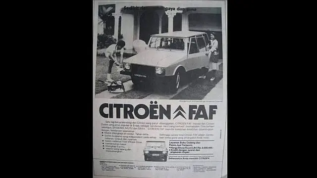 11. Ada juga iklan mobil keluarga Citroen FAF, dengan harga sekitar Rp 3,5 juta.