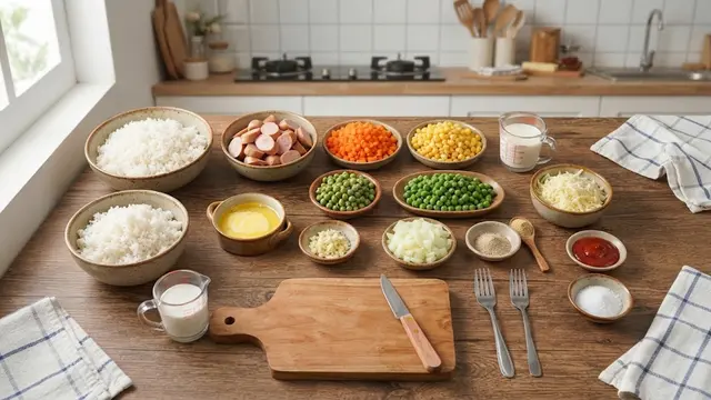 Bahan-Bahan Resep Nasi Panggang Keju