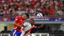 Hasil imbang ini membuat Peru tetap berada di peringkat kedua klasemen Grup A Copa America 2024 dengan poin satu. (Aric Becker/AFP)