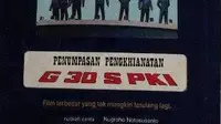 Poster film Pengkhianatan G30S/PKI. (Foto: Koleksi Pribadi Daniel Irawan)