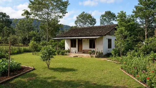 Rumah Kecil di Desa dengan 2 Kamar (AI Generated)