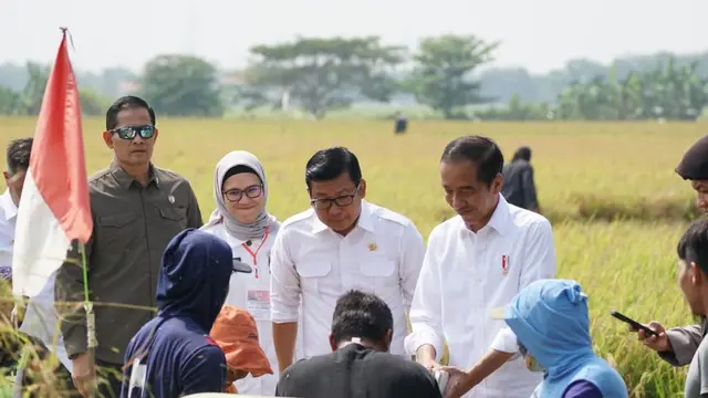 Jokowi dan Plt Mentan.