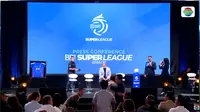 Momen Hangat Erick Thohir dan Shin Tae-yong Berpelukan dalam Seremonial BRI Super League di SCTV Tower