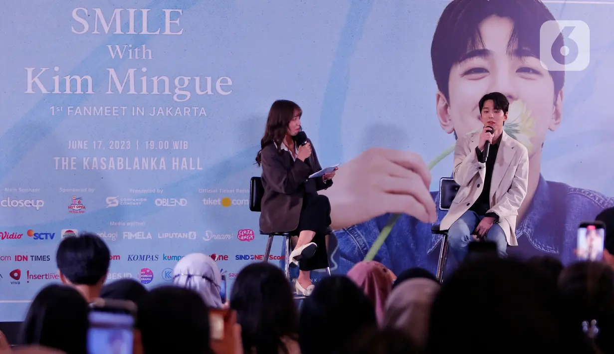 Kim Mingue merupakan aktor kelahiran 25 Desember 1994 yang sekarang berada di naungan Companion Company. (Liputan6.com/Angga Yuniar)