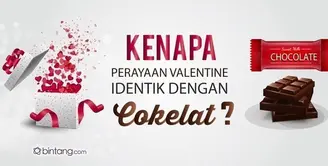 Simbol coklat di hari Valentine