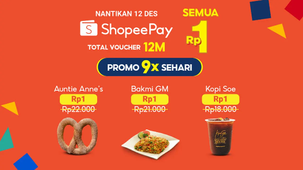 ShopeePay Tawarkan 9x Promo Heboh dan Voucher Belanja 12 Miliar di 12.12