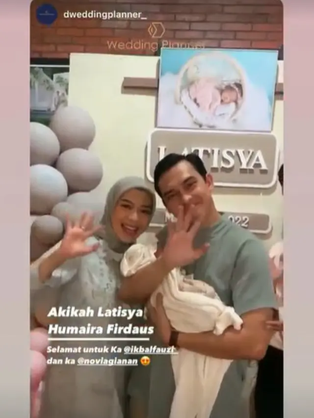 5 Momen Akikah Anak Pertama Ikbal Fauzi, Dihadiri Artis Ikatan Cinta