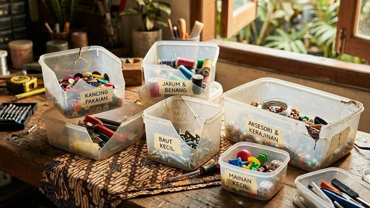 Thinwall Pecah Bisa Buat Apa? Ini Ide Kreatif Memanfaatkan Wadah Plastik Bekas (AI Generated)