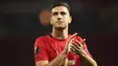 5. Diogo Dalot - Manchester United mendatangkan Diogo Dalot pada 2017 dan masih bermain hingga saat ini. Bek asal Portugal ini telah mencatatkan 29 pertandingan dan mencetak satu gol. (AFP/Oli Scarff)