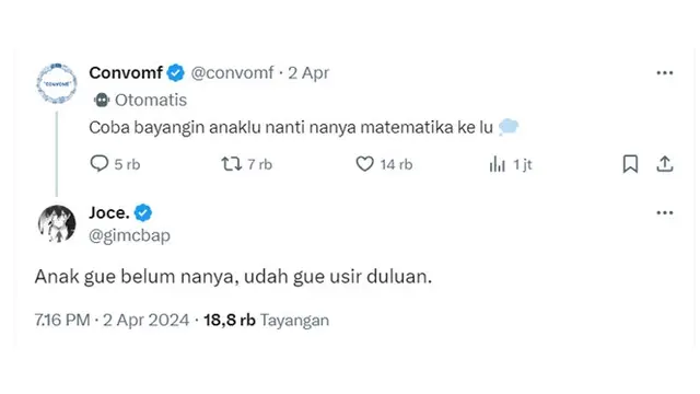 6 Cerita Bayangan Netizen ketika Ajarkan Matematika ke Anak Ini Bikin Ngakak