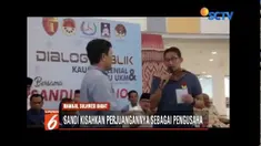 Sandiaga Uno ceritakan lika-liku hidup hingga sampai jadi pengusaha sukses di depan ratusan pelaku UMKM Mamuju.