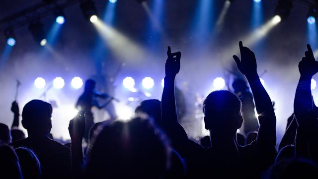 Ilustrasi menonton konser musik