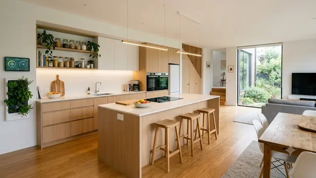 Desain Dapur Minimalis Hemat Energi/AI Generated