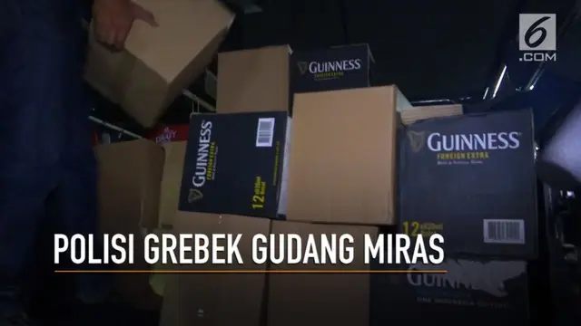 Penggerebekan gudang miras di Depok berhasil dilakukan polisi. Informasi datang dari masyarakat yang merasa terganggu dengan aktivitas haram tersebut.