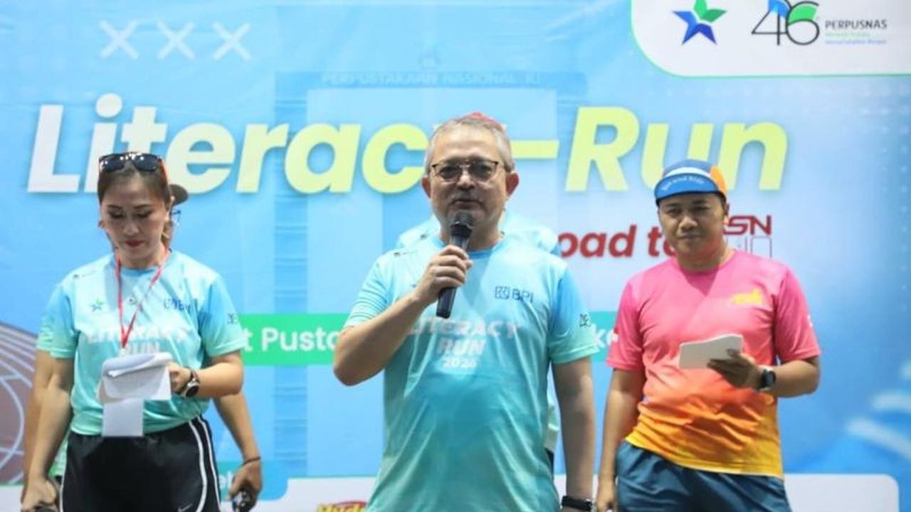 Literacy Run Perpusnas Semarakkan HUT ke-46, Dorong Budaya Baca dan Hidup Sehat