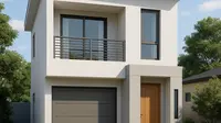 7 Inspirasi Rumah Minimalis 6x12 2 Lantai Lengkap dengan Garasi dan Balkon