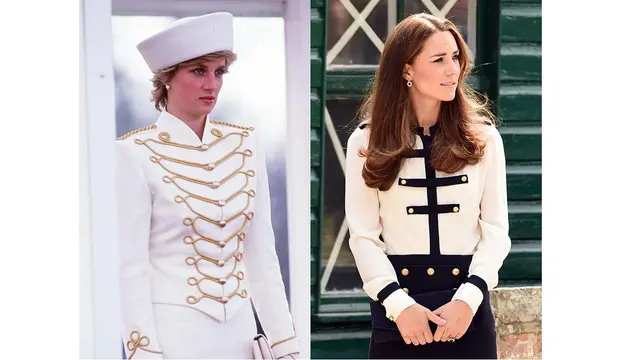 Busana Kate Middleton mirip dengan Putri Diana