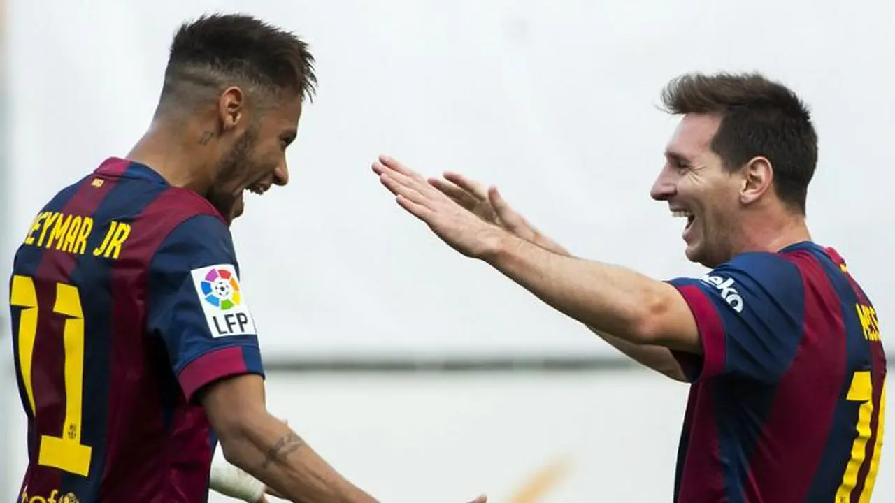 Neymar dan Lionel Messi