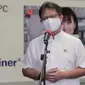 Di Bandar Udara Internasional Soekarno Hatta, Tangerang, Banten, Minggu, 18 April 2021, Menteri Kesehatan RI Budi Gunadi Sadikin mengatakan hingga saat ini Pemerintah Indonesia menerima 59,5 juta bahan baku vaksin Sinovac. (Dok Kementerian Kesehatan RI)