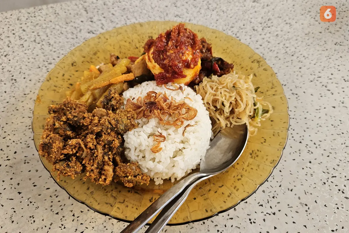 Nasi Uduk Medan (Foto: Aditya Eka Prawira/Liputan6.com)
