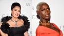 Foto kolase Salma Hayek Pinault (kiri) dan Jodie Turner-Smith saat menghadiri The Kering Foundation's Caring for Women Dinner di The Pool, New York, Amerika Serikat, 15 September 2022. Salma Hayek dan Jodie Turner-Smith tampil memukau pada acara tersebut. (Photo by Evan Agostini/Invision/AP)