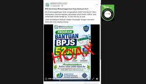 Cek Fakta: Hoaks Link Pendaftaran Program Bantuan BPJS Kesehatan Rp 52 Juta