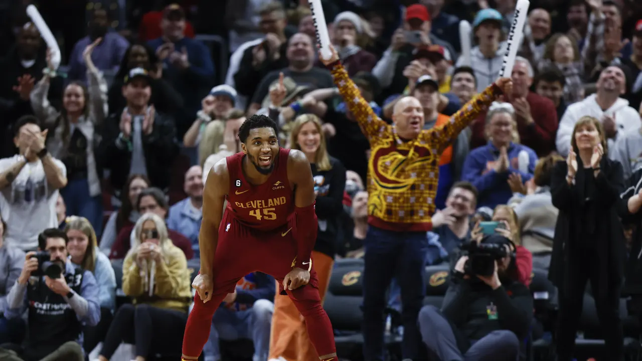 Pemain Cleveland Cavaliers Donovan Mitchell