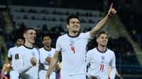Harry Maguire saat selebrasi dengan Timnas Inggris (AFP)