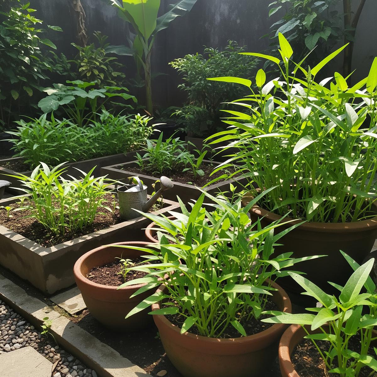 Cara Menanam Kangkung Darat di Pekarangan, Mudah dan Cepat Dipanen