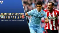 Manchester City vs Sunderland (Liputan6.com/Ari Wicaksono)
