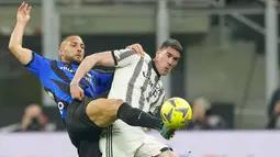 Si Nyonya Tua mencuri kemenangan 1-0 atas Inter Milan pada laga Liga Italia 2022/2023. (AP Photo/Antonio Calanni)