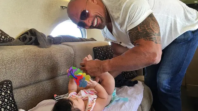 The Rock dan putrinya, Jasmine. (Instagram/ therock)
