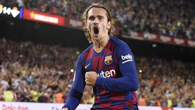 Antoine Griezmann bakal melakoni El Clasico kedua dini hari nanti (AFP/Josep Lago)