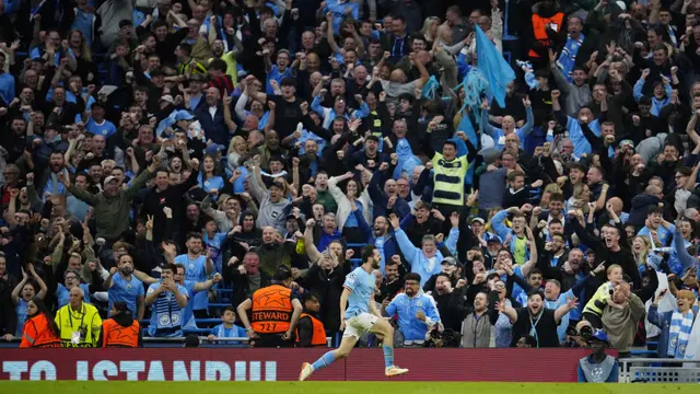 Foto: Ganasnya Bernardo Silva saat Mengacak-acak Pertahanan Raja Liga Champions Real Madrid, Manchester City Melaju ke Partai Final