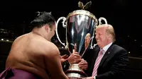 Presiden AS Donald Trump Ulang Tahun ke-74