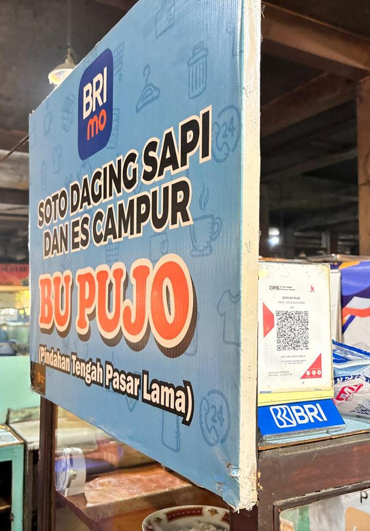 QRIS di Soto Daging Sapi Bu Pujo Pasar Beringharjo